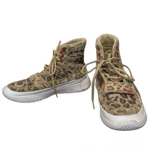 Supra Theory High Top Animal Print Tennis Shoes, size 5.5